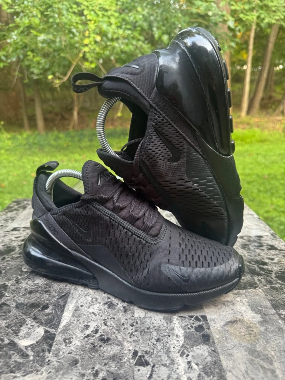 Nike Air Max 270 Triple Black AH8050-005 Men's Size 8
